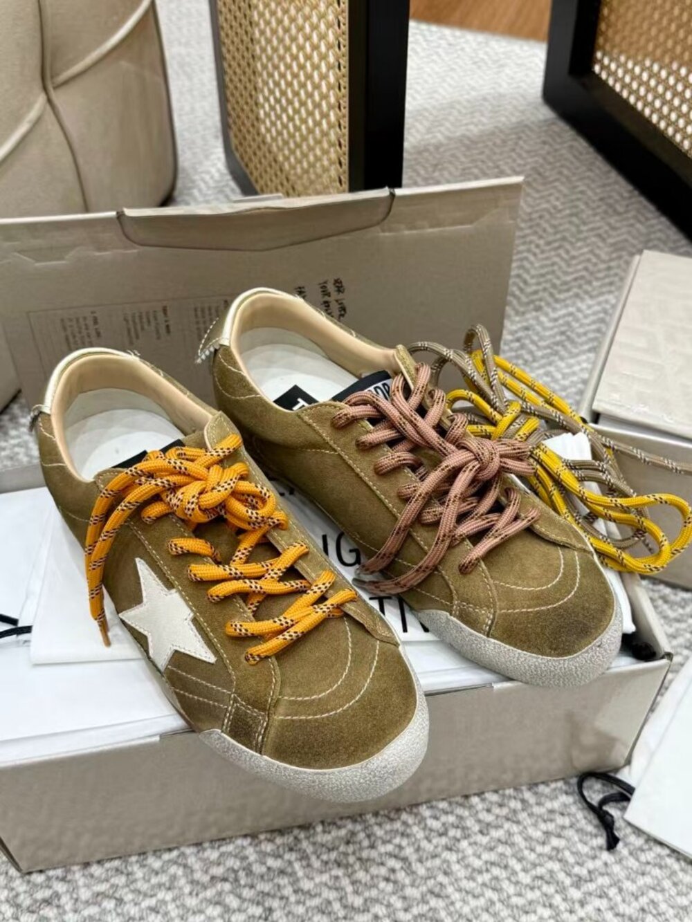 Golden Goose Star-patch Suede Sneakers
